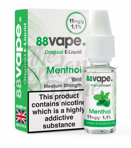E-LIQUIDE 88 VAPE MENTHOL 16MG 10ML