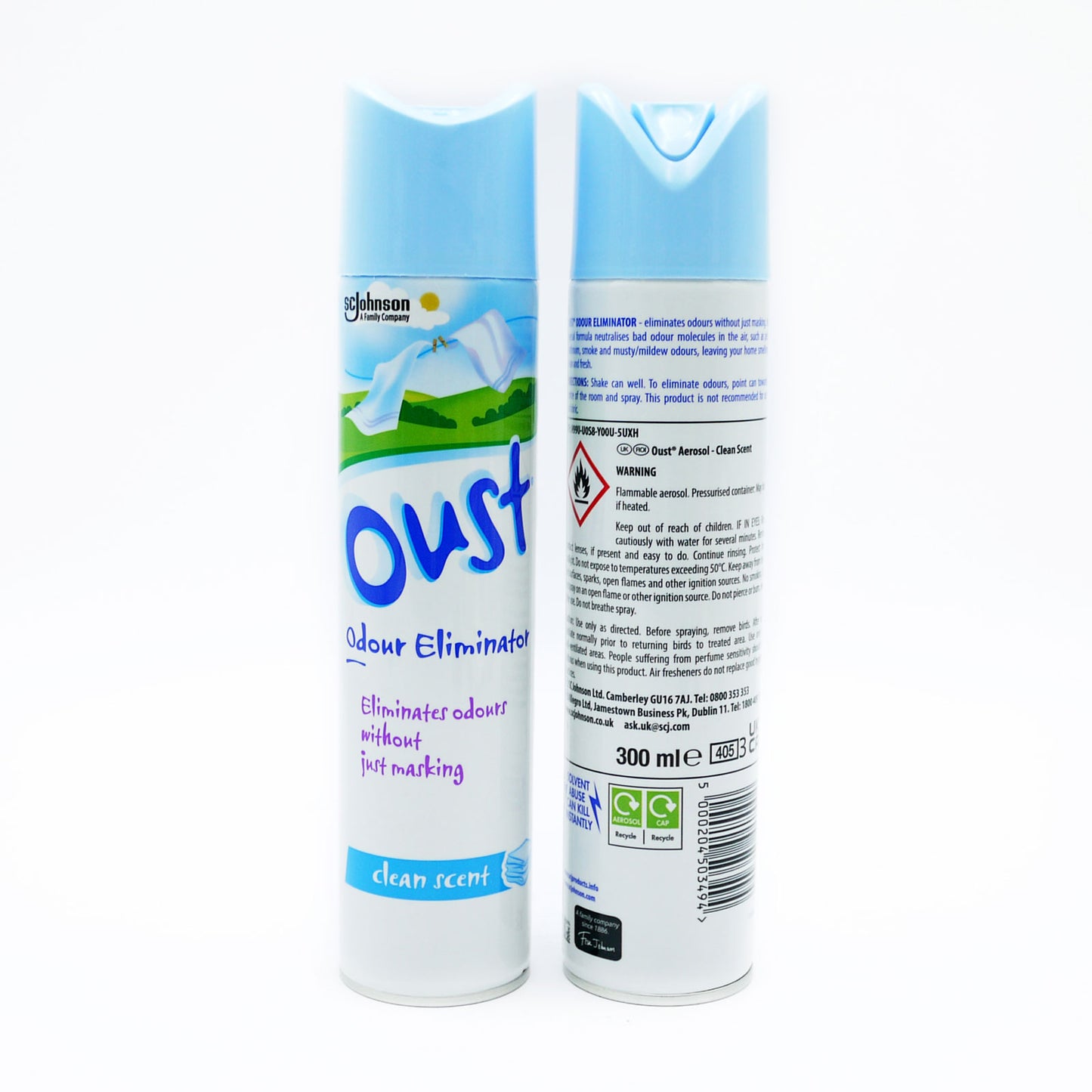 OUST A/F CLEAN SCENT 300ML