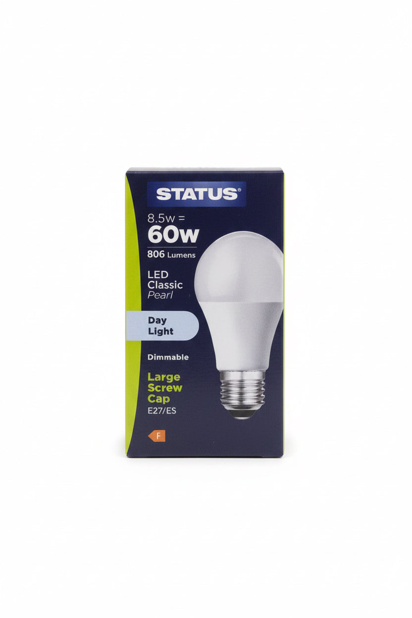 8.5w=60w LED DIMMABLE LED GLS-E27 DAY LIGHT BULB
