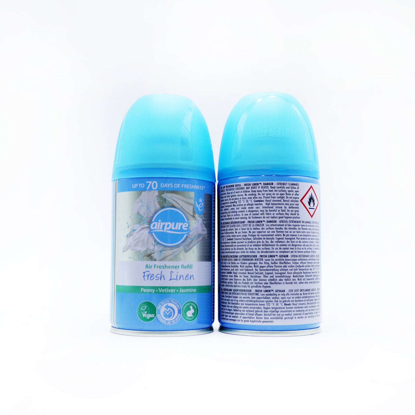 AIRPURE AIR FRESH AUTO REFILL LINEN 250ML