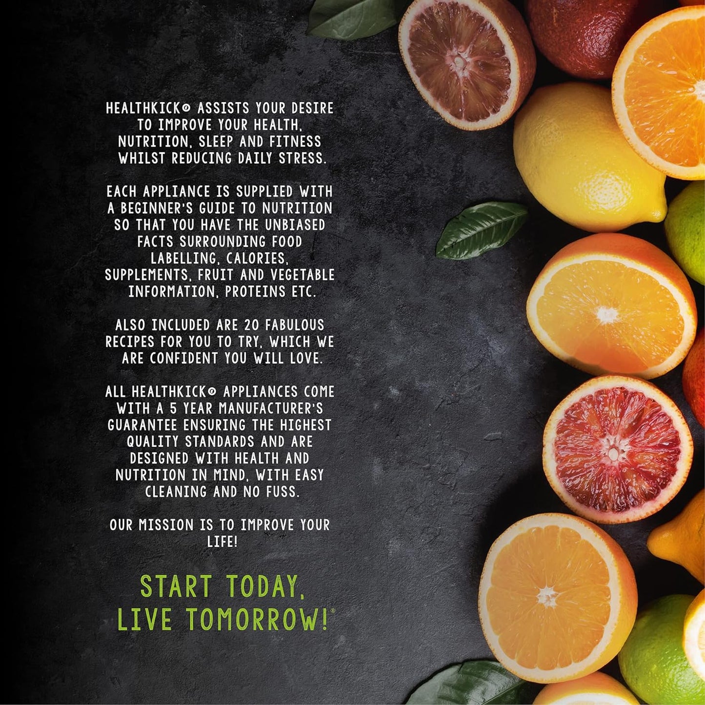 Presse-agrumes manuel Health Kick 180W