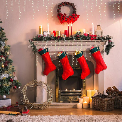 The Christmas Workshop Warm White Icicle LED Christmas Lights/Mains Powered with 8 Functions/Indoor or Outdoor Fairy Lights for Home, Weddings and Gardens (240)