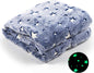 Glow in the Dark Star Throw Luminous Celestial Blanket for Cosmic Comfort