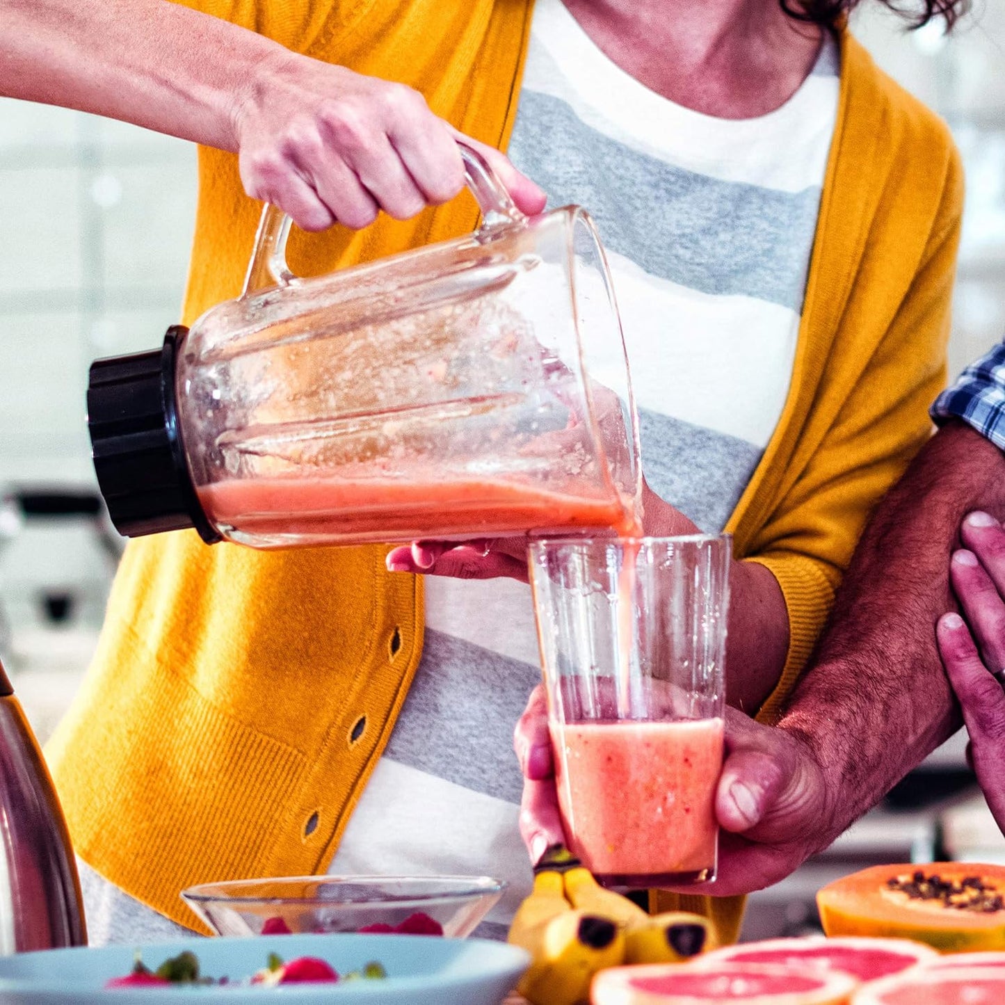 Mixeur à smoothie 1200 W Health Kick avec fonction glace pilée