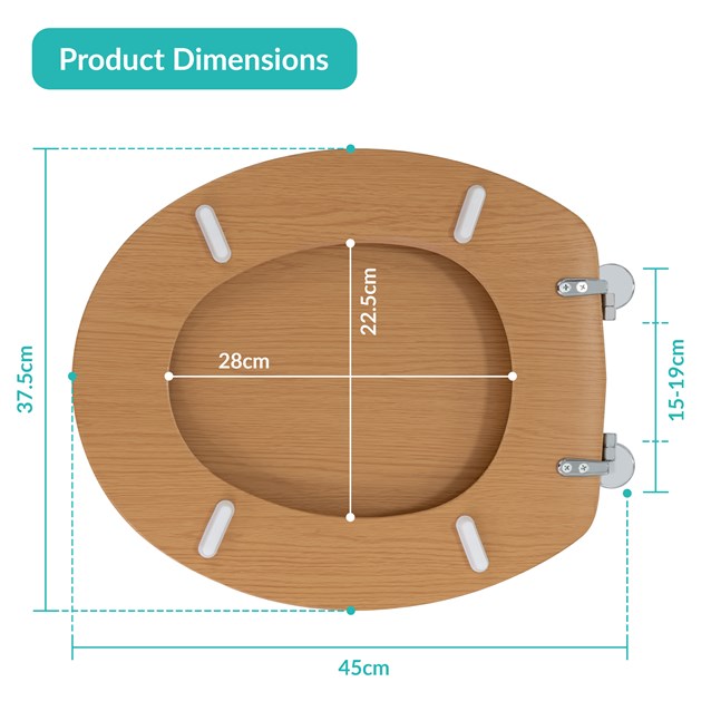 Antique Effect Toilet Seat