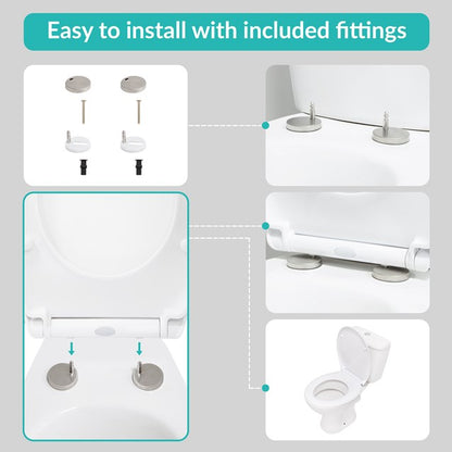 Quick Release & Soft Close Toilet Seat