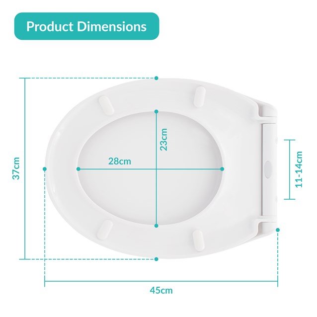 Quick Release & Soft Close Toilet Seat