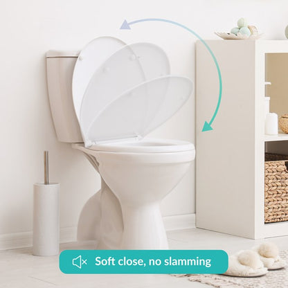 Quick Release & Soft Close Toilet Seat