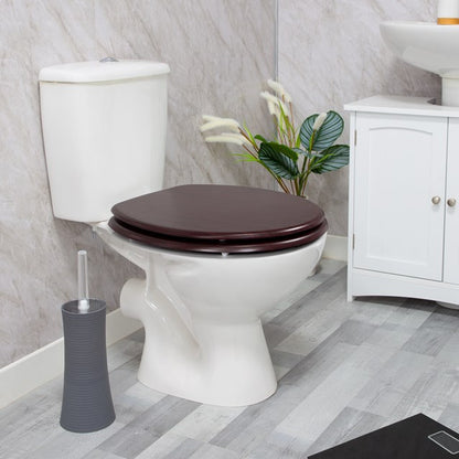 Mahogany Effect Toilet Seat