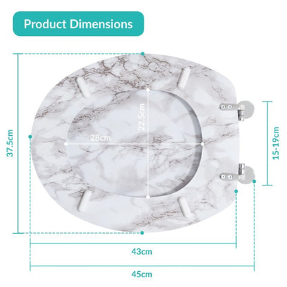 Marble Effect Toilet Seat