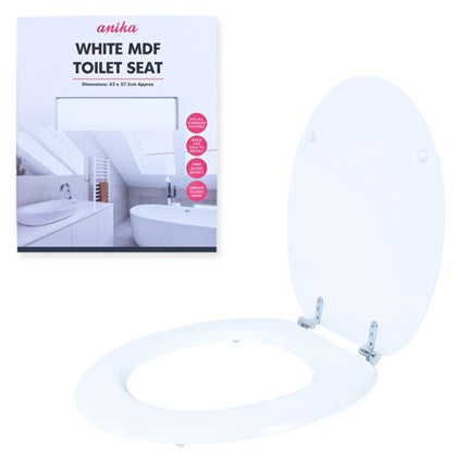 White MDF Toilet Seat