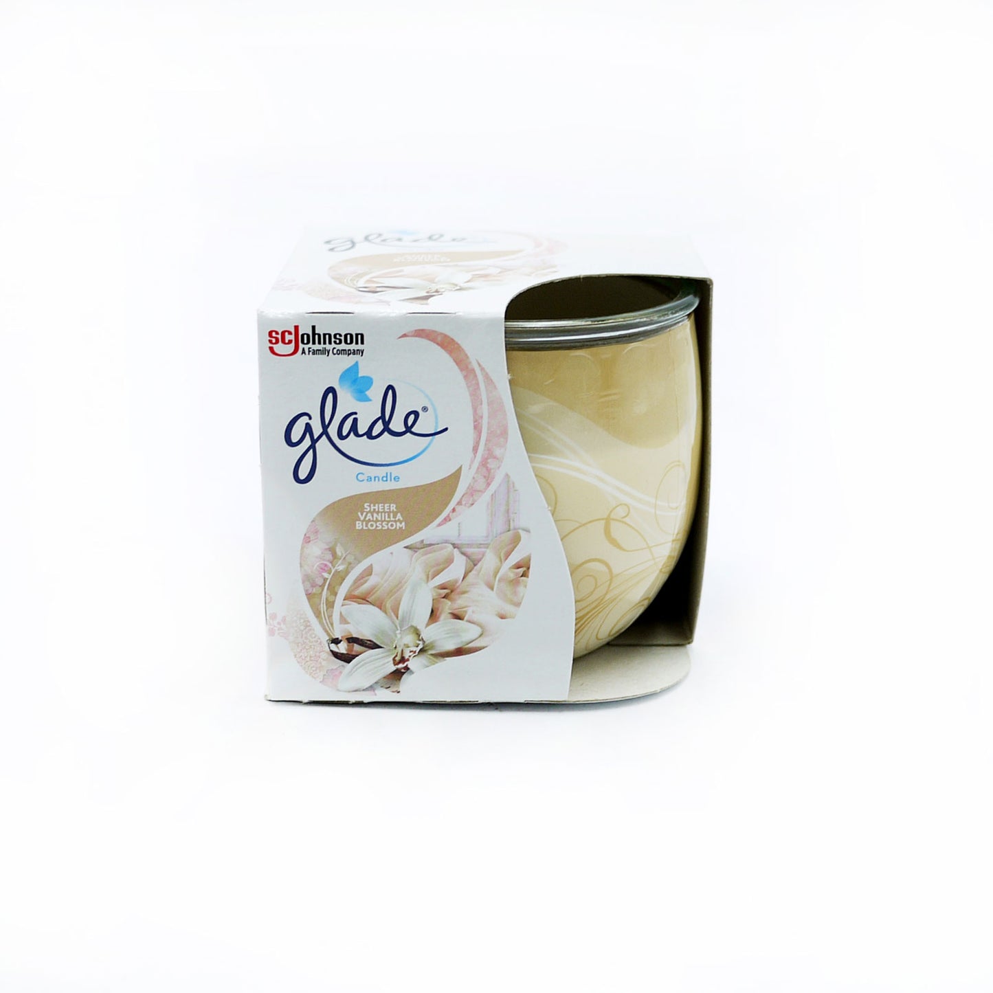 BOUGIE PARFUMÉE RAFRAÎCHISSEUR D'AIR GLADE DOUCE FLEUR DE VANILLE 120g