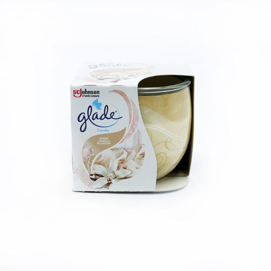 BOUGIE PARFUMÉE RAFRAÎCHISSEUR D'AIR GLADE DOUCE FLEUR DE VANILLE 120g