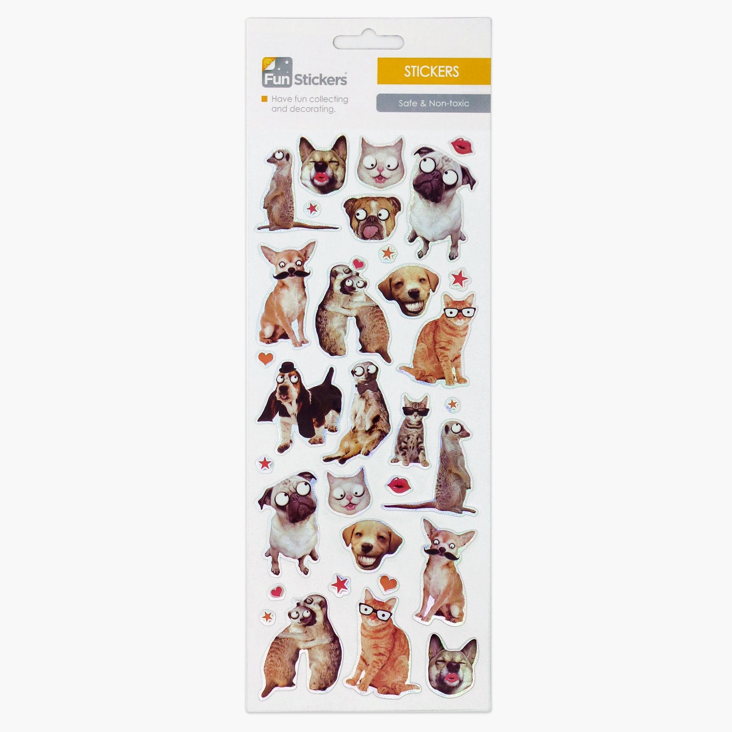 Fun Sticker Animal Comedy Funny Animals, Cats, Dogs, Meerkats, Stars, Kittens, Puppies