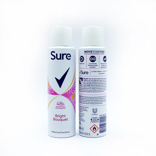 SURE A/P DEODORANT BRIGHT FOR WOMAN 150ml