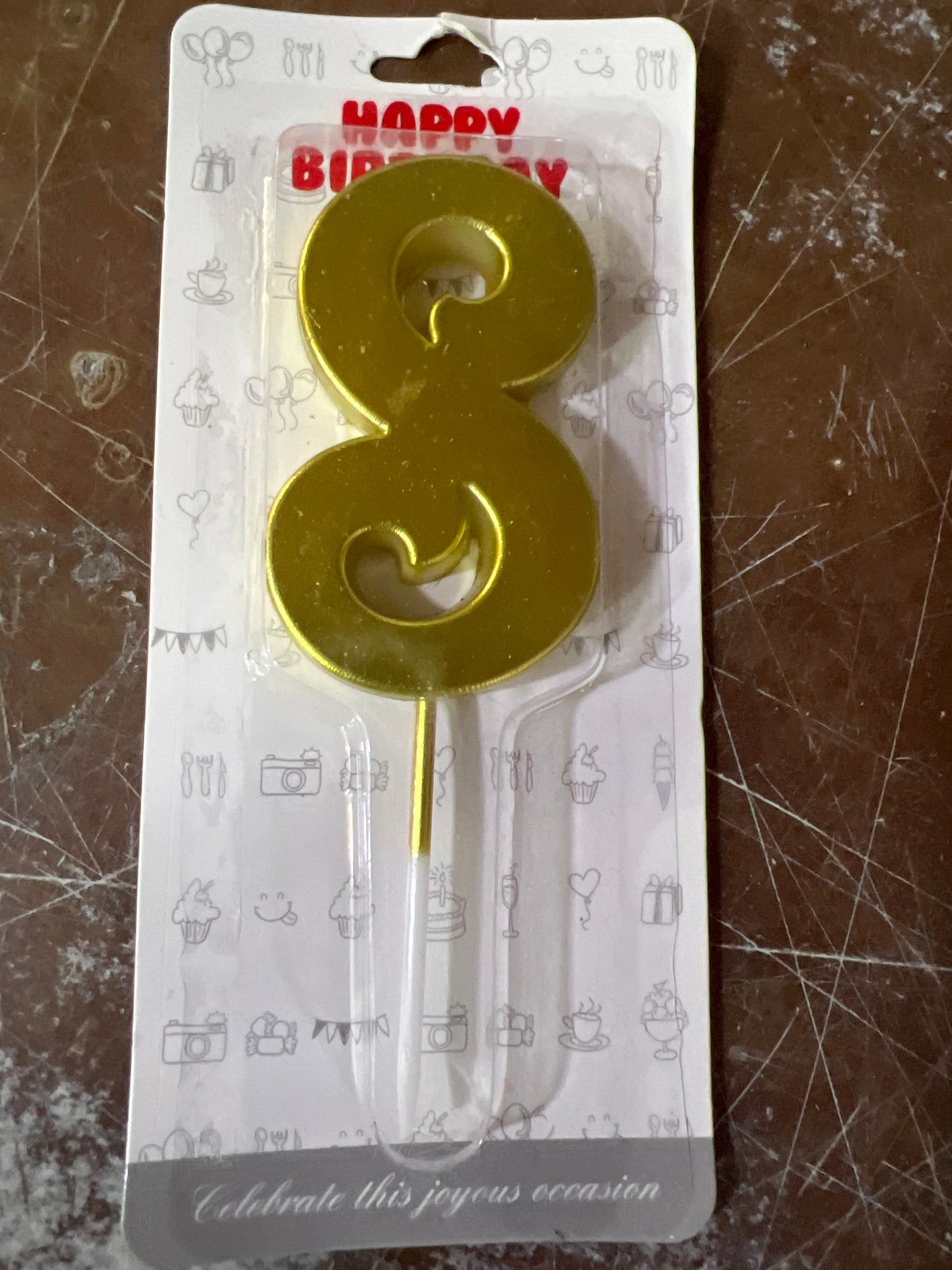 Number candles 0 blue