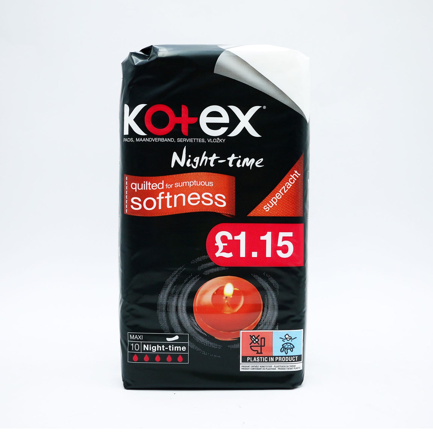 KOTEX MAXI NIGHT TIME PM £1.15 10's