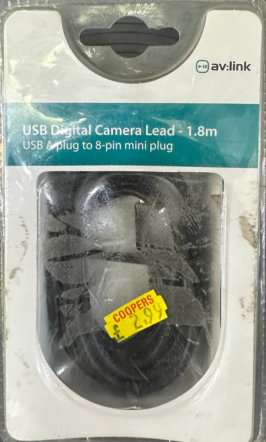 USB DIGITAL CAMERA LEAD 1.8m