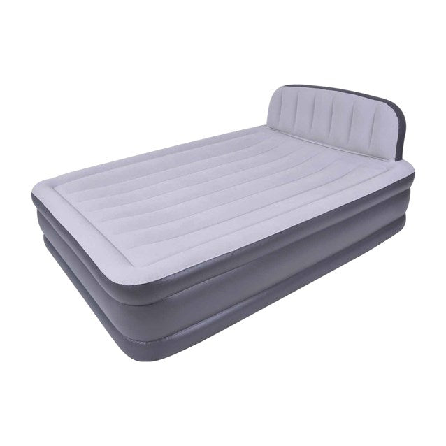 Benross Queen Sized Deluxe Inflatable Airbed with Headboard and Built in Electric Pump/Self Inflating