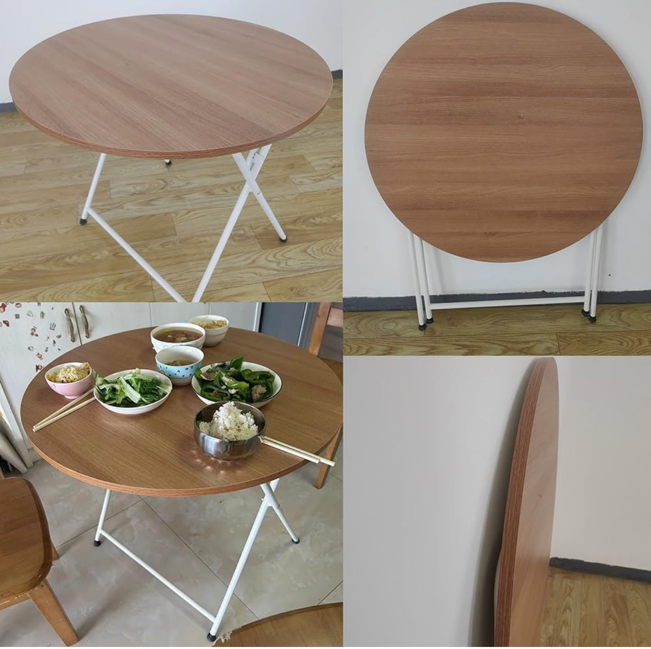 Table ronde pliante de 80 cm