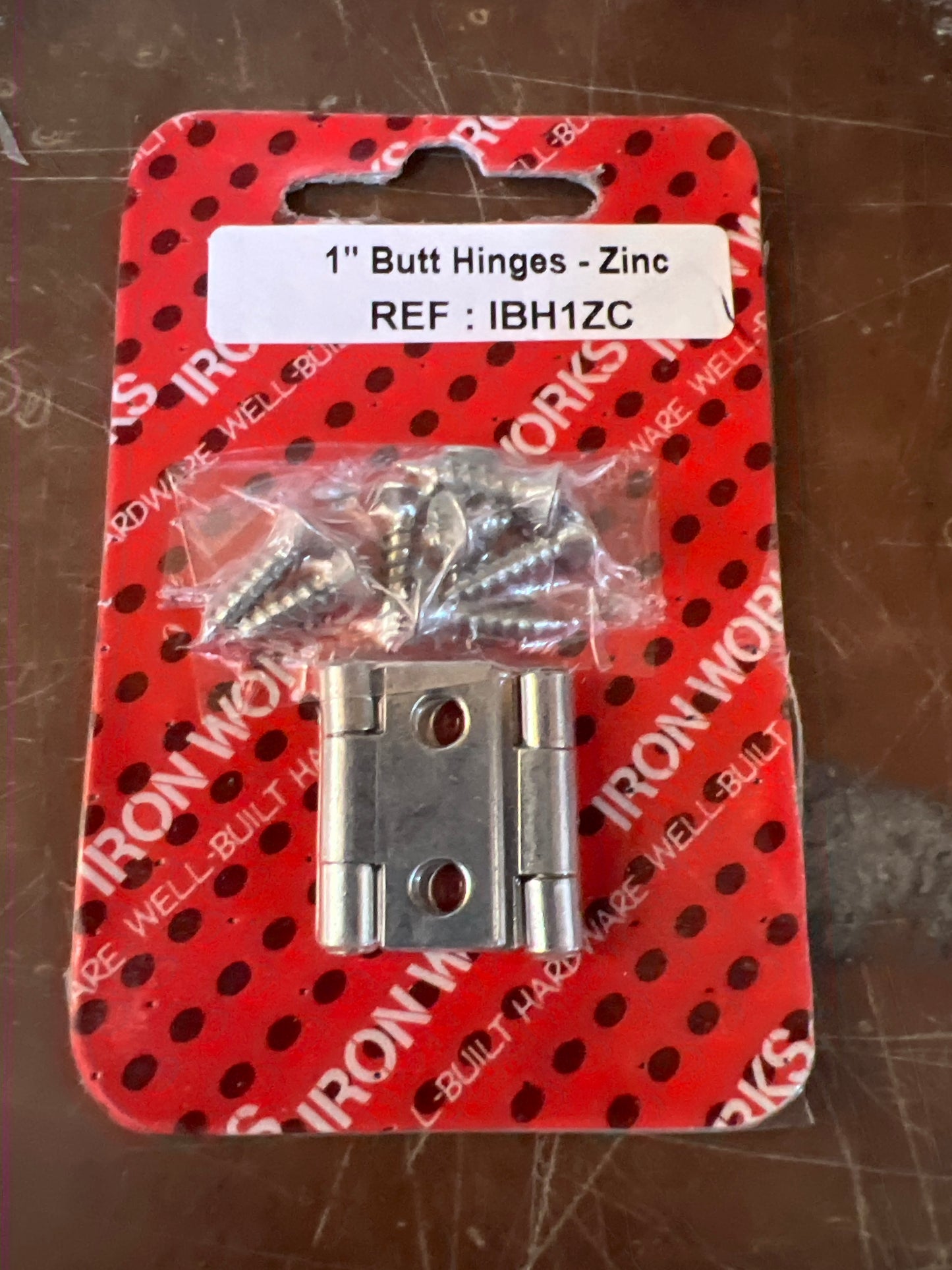 1" butt hinges zinc