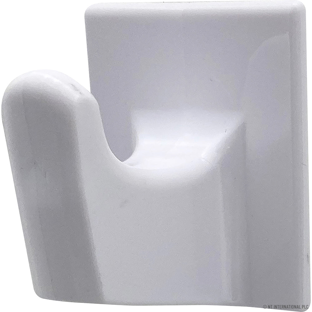 100pc Self-Adhesive Hooks - Large Square White | Easy Installation, Heavy-Duty Wall Hangers