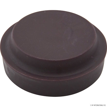 Lot de 100 petites coupelles en caoutchouc marron - Protections de sol pour meubles, coupelles à roulettes de qualité supérieure