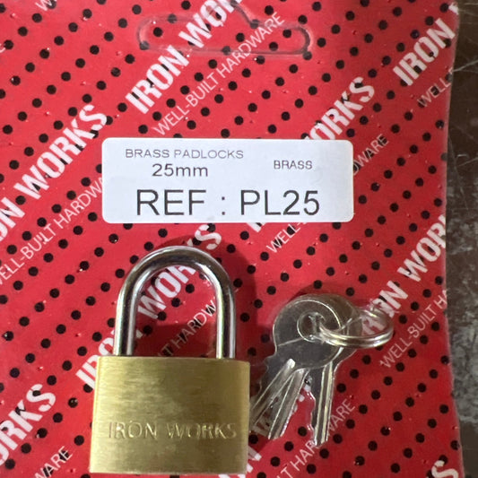 25 mm brass padlock