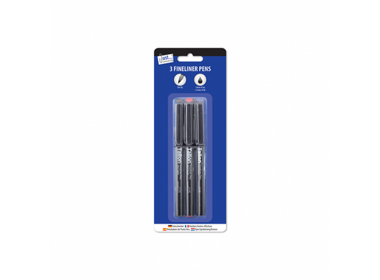 Just Stationery 3 Fine Liner Pens