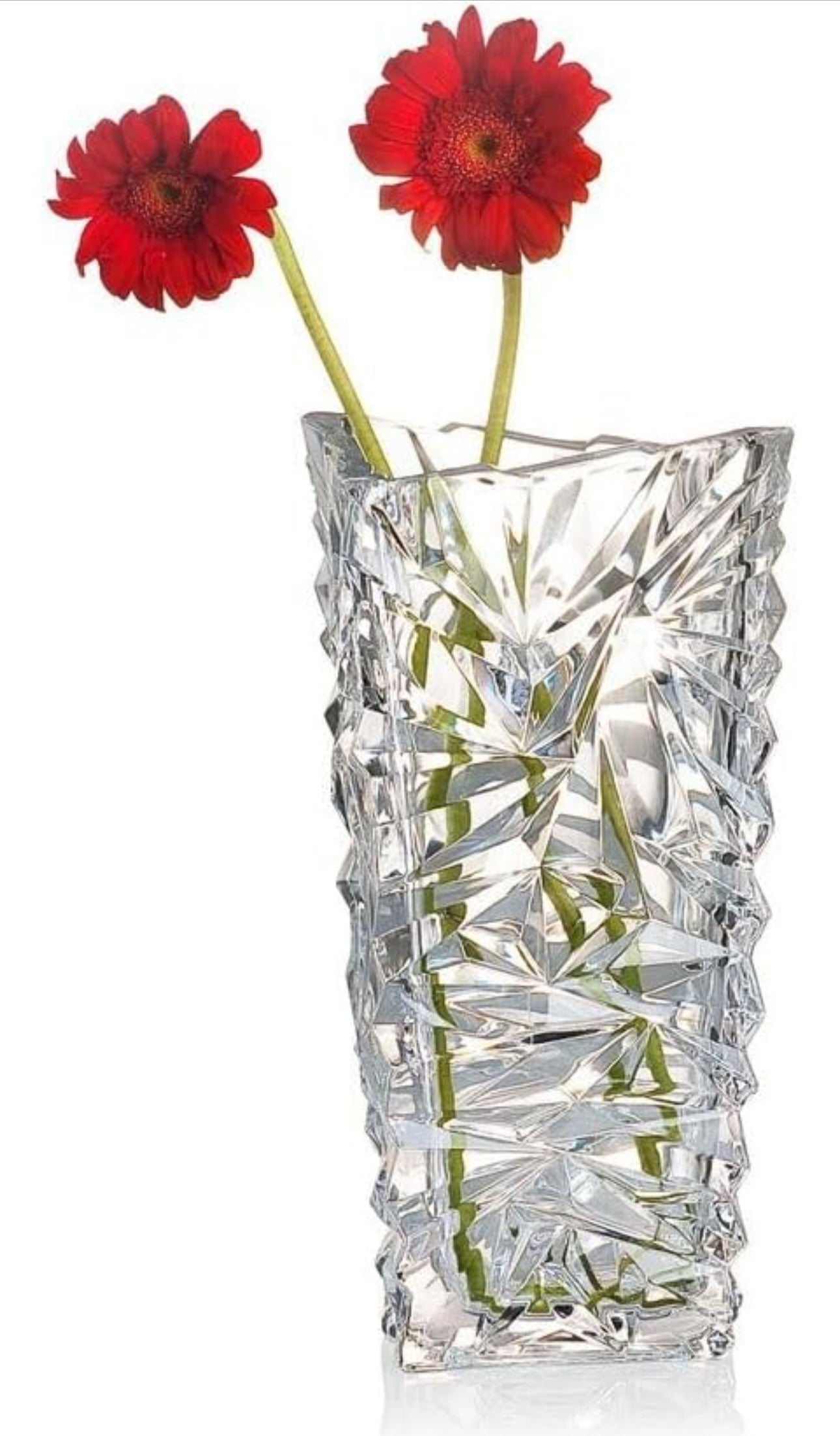 Vase Soliflore en Verre Épais G-Horse Effet Cristal pour la Décoration de Table - Idéal pour les Tulipes, Mariages, Centre de Table Élégant, Salles à Manger et Salons