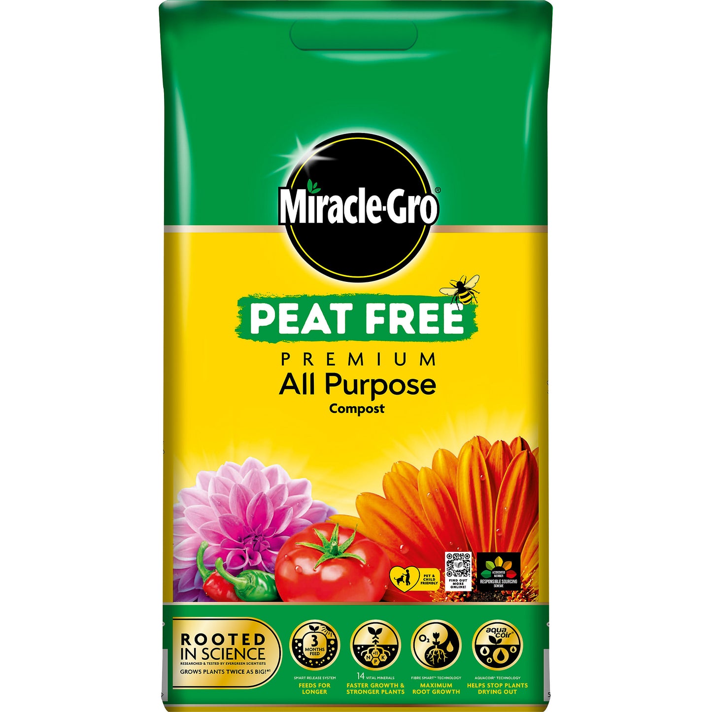 Miracle-Gro Terreau universel sans tourbe 10L
