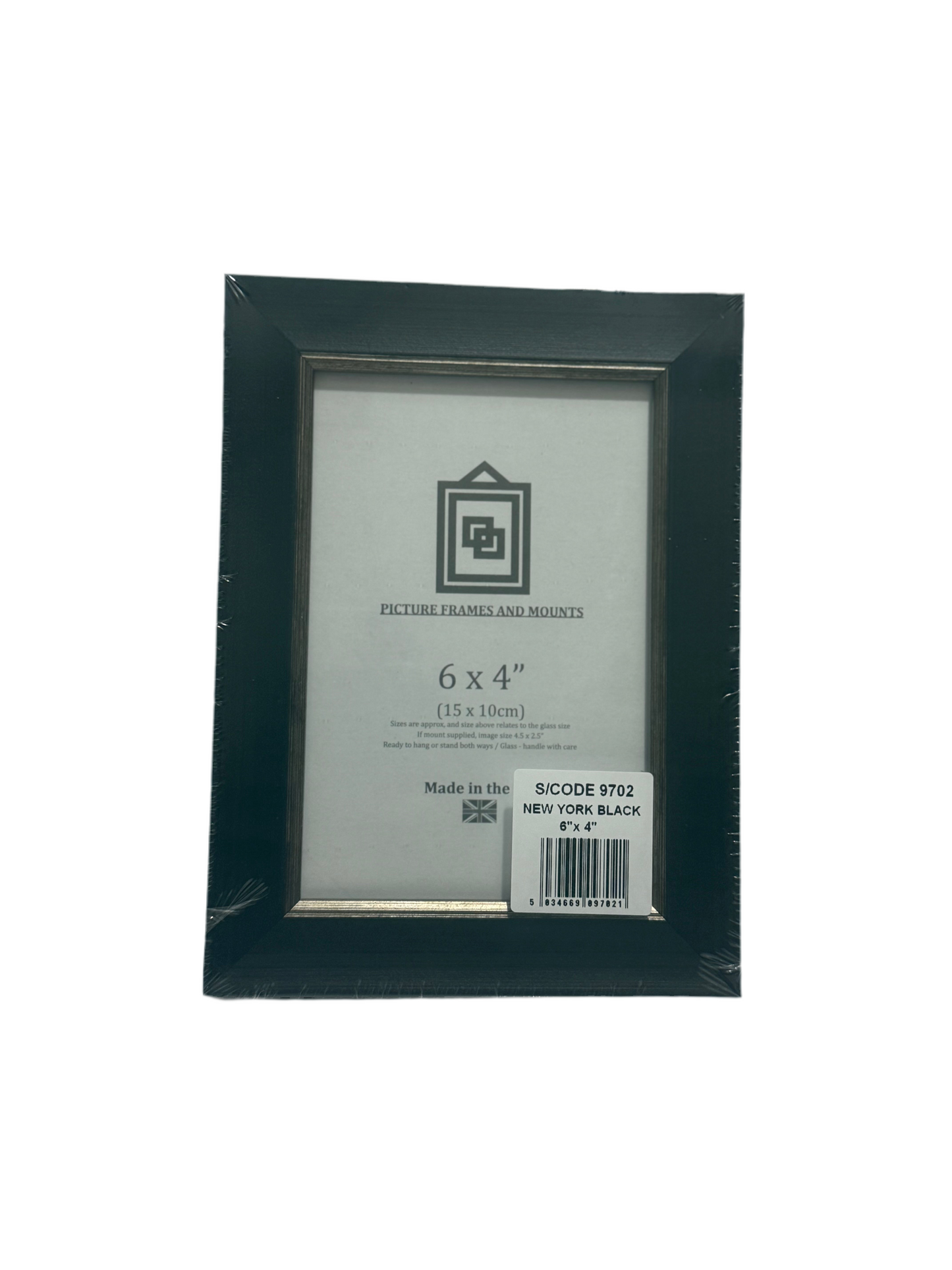 NEW YORK BLACK 6x4” (15x10cm) PICTURE FRAME