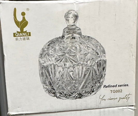 PINEAPPLE SHAPE SUGAR BOWL W/LID