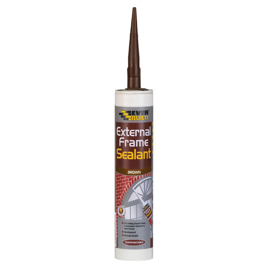 Mastic d'Étanchéité pour Cadres Extérieurs Everbuild Marron 290ml