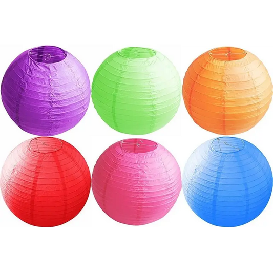 ASSORTED COLOUR LAMP SHADE PAPER LANTERN 30CM