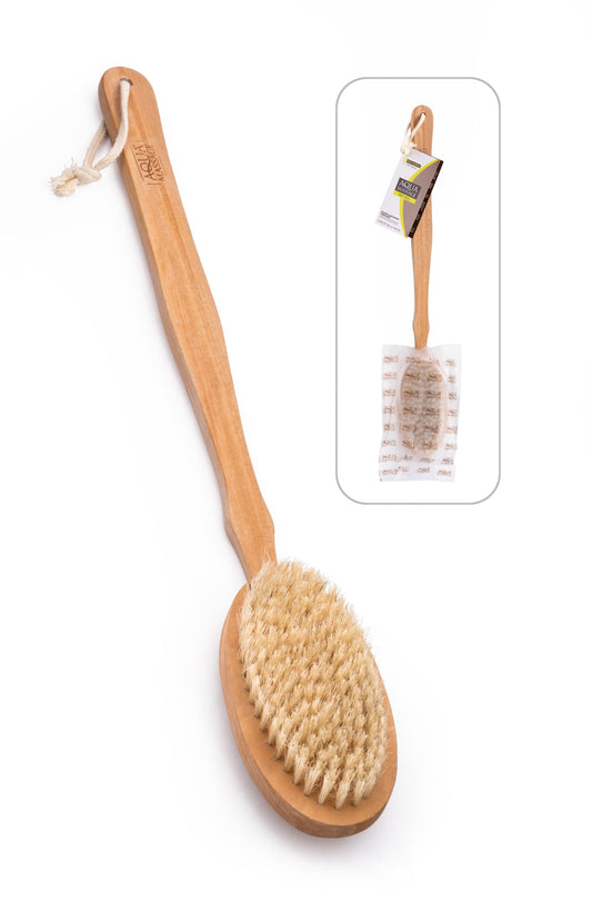 AQUA MASSAGE 1pc Natural Bristles/Wooden Brush