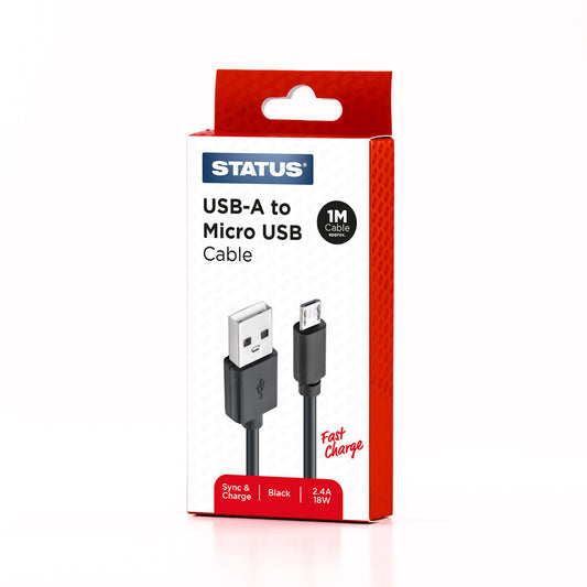 Câble de synchronisation et de charge USB A vers USB Micro Charge rapide 1 m