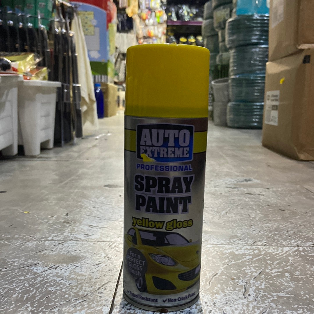 Upgrade Your Project with AX Yellow Gloss Spray Paint - High-Quality Finish for DIY and Professional Applications