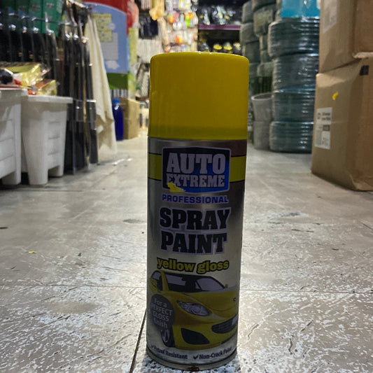 Upgrade Your Project with AX Yellow Gloss Spray Paint - High-Quality Finish for DIY and Professional Applications