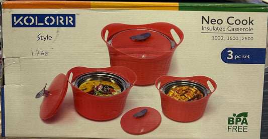 ENSEMBLE DE 3 CASSEROLES ISOTHERMES NEO COOK