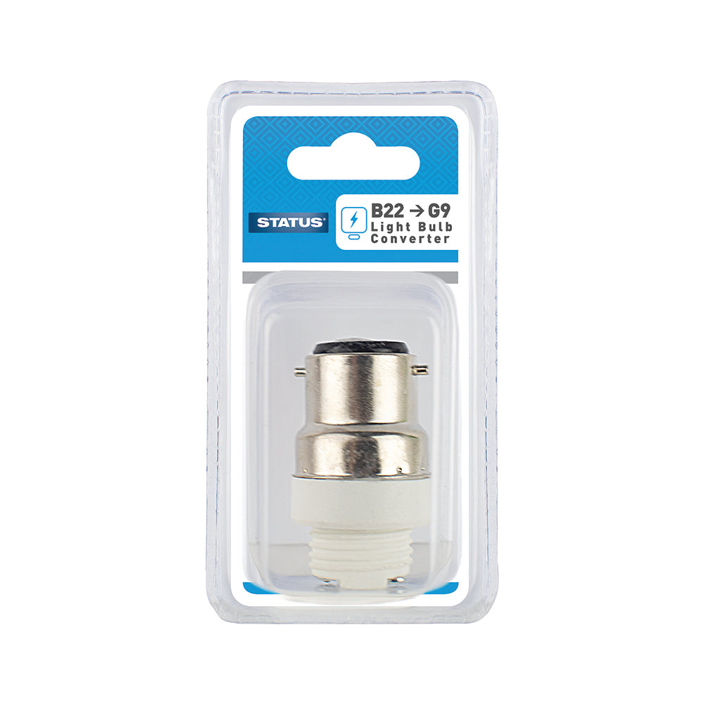 BC to G9 - Light Bulb Cap Converter - 1 pk