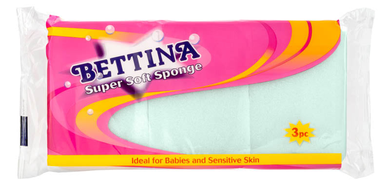 Bettina 3 Pc Supersoft/Baby Sponges