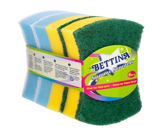 Bettina 4pc Butterfly Sponge Scourer