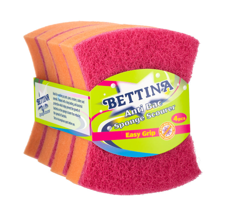 Bettina Anti Bac Treated Sponge Scourers