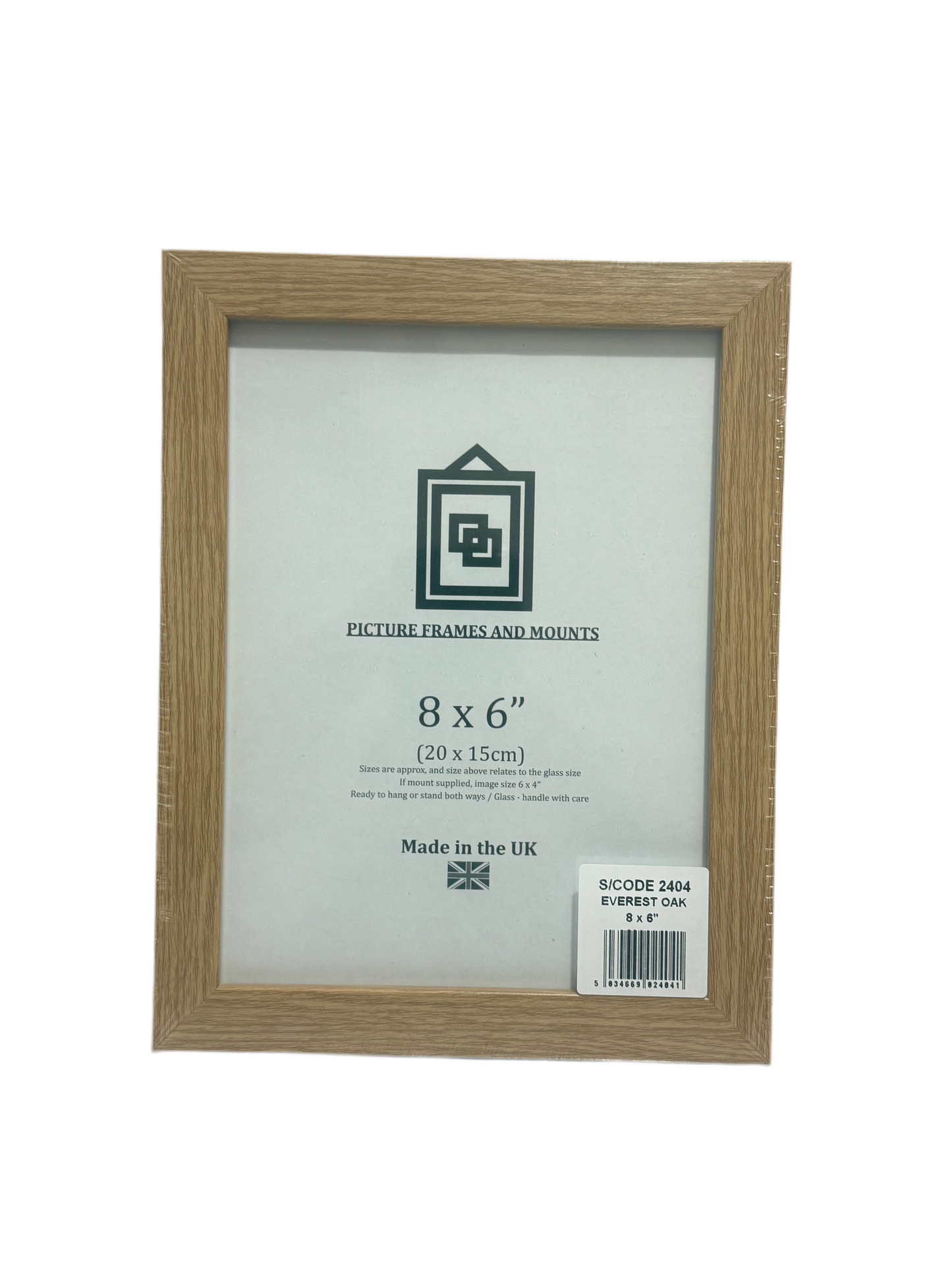 EVEREST OAK 8x6” (20x15cm) PICTURE FRAME