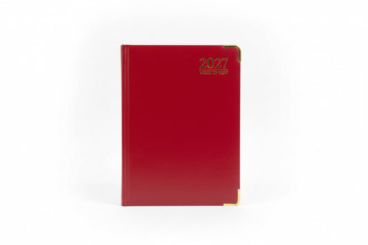 Tallon A5 2026 Semainier Rembourré Tranche Dorée Assorti