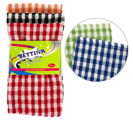 Bettina 3pc Premium Cotton Tea Towels