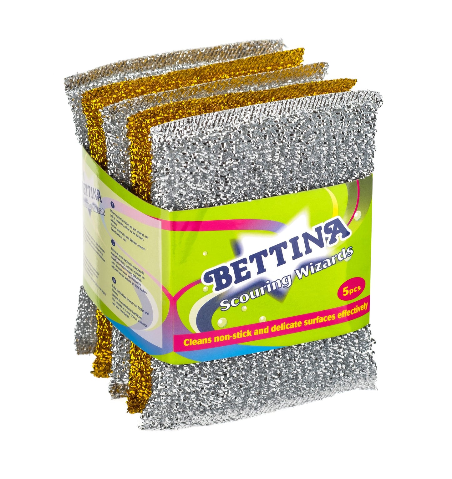 Bettina 5pc Scouring Wizards: Silver And Gold