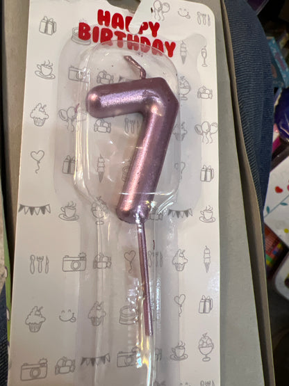 Number candles 0 blue