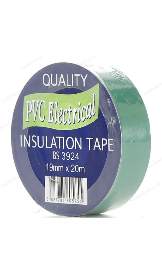 RUBAN ISOLANT ÉLECTRIQUE EN PVC 19mm/20m Vert